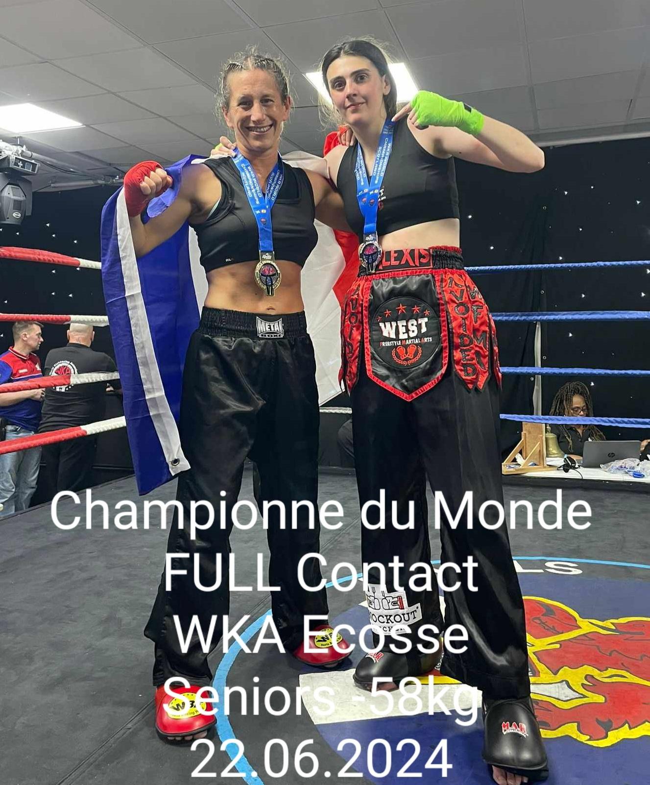 Kelly chmpionne du monde 2024 wka